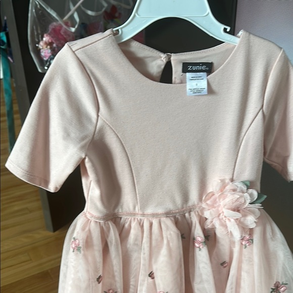 Zunie Pink Fit and Flare Dress for Wedding Guests - Picture 4 of 6